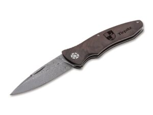 Böker Damast Taschenmesser Tirpitz-Damast Wood 42 mit Zertifikat