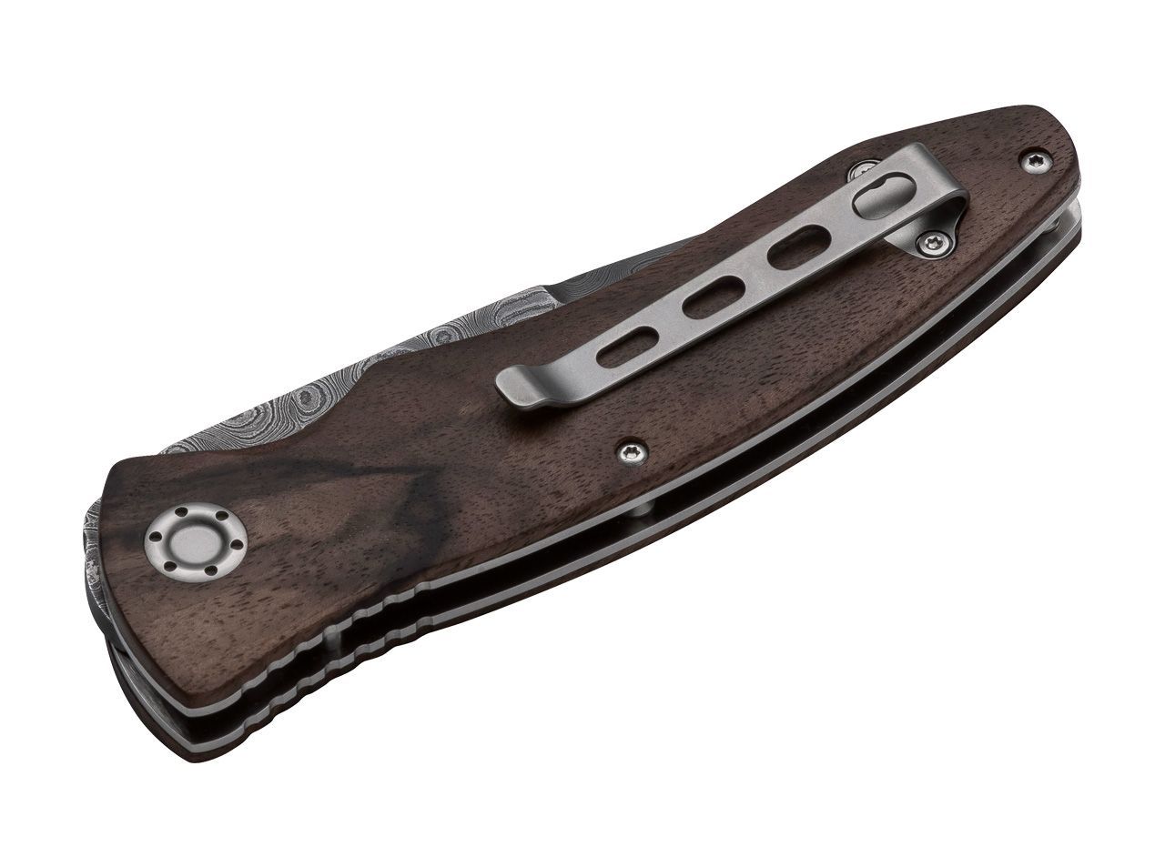 Böker Damast Taschenmesser Tirpitz-Damast Wood 42 mit Zertifikat – Bild 3