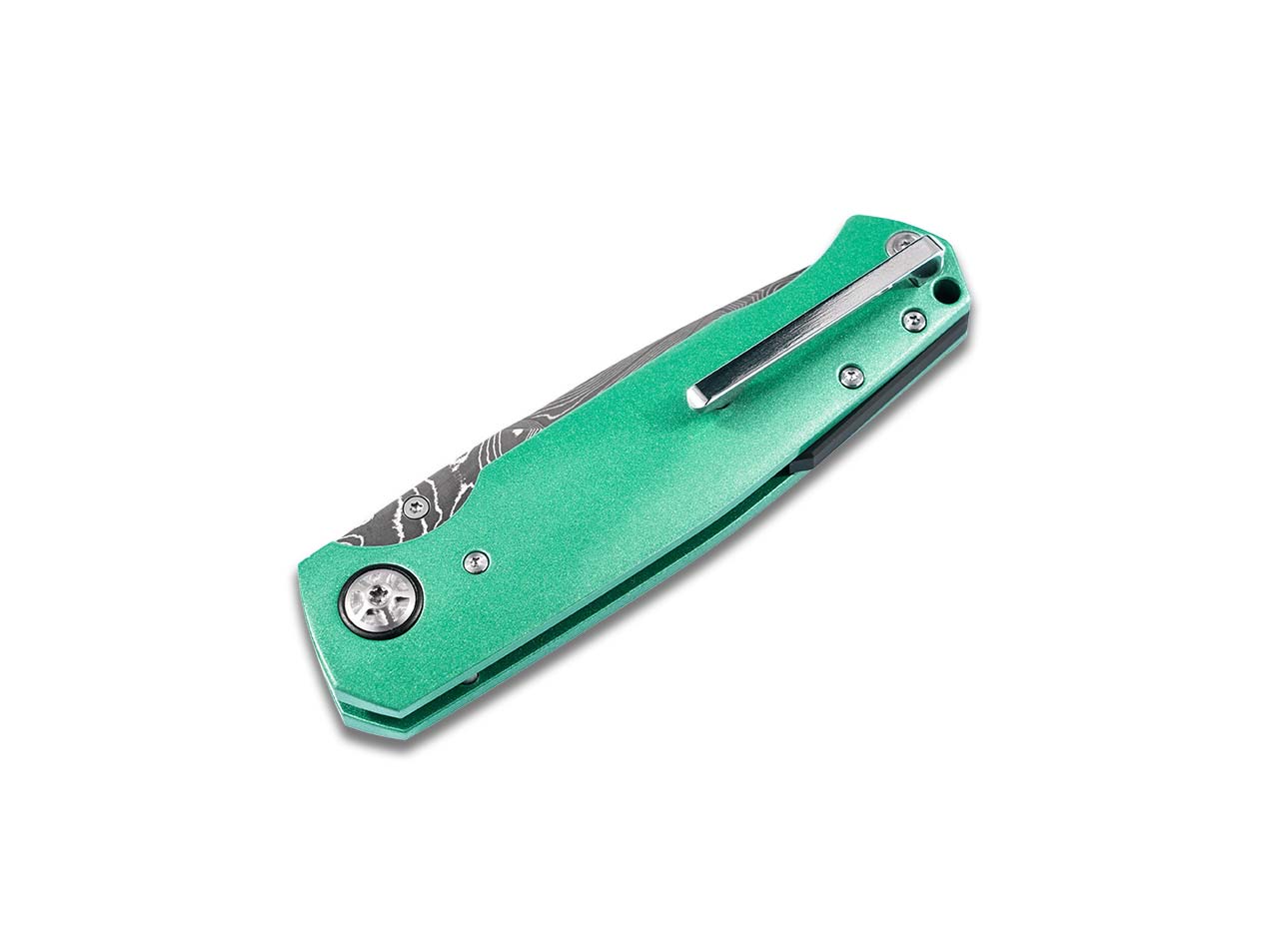 Böker Damast Taschenmesser Ford Mustang 1969 Mach-1 Damast – Bild 3