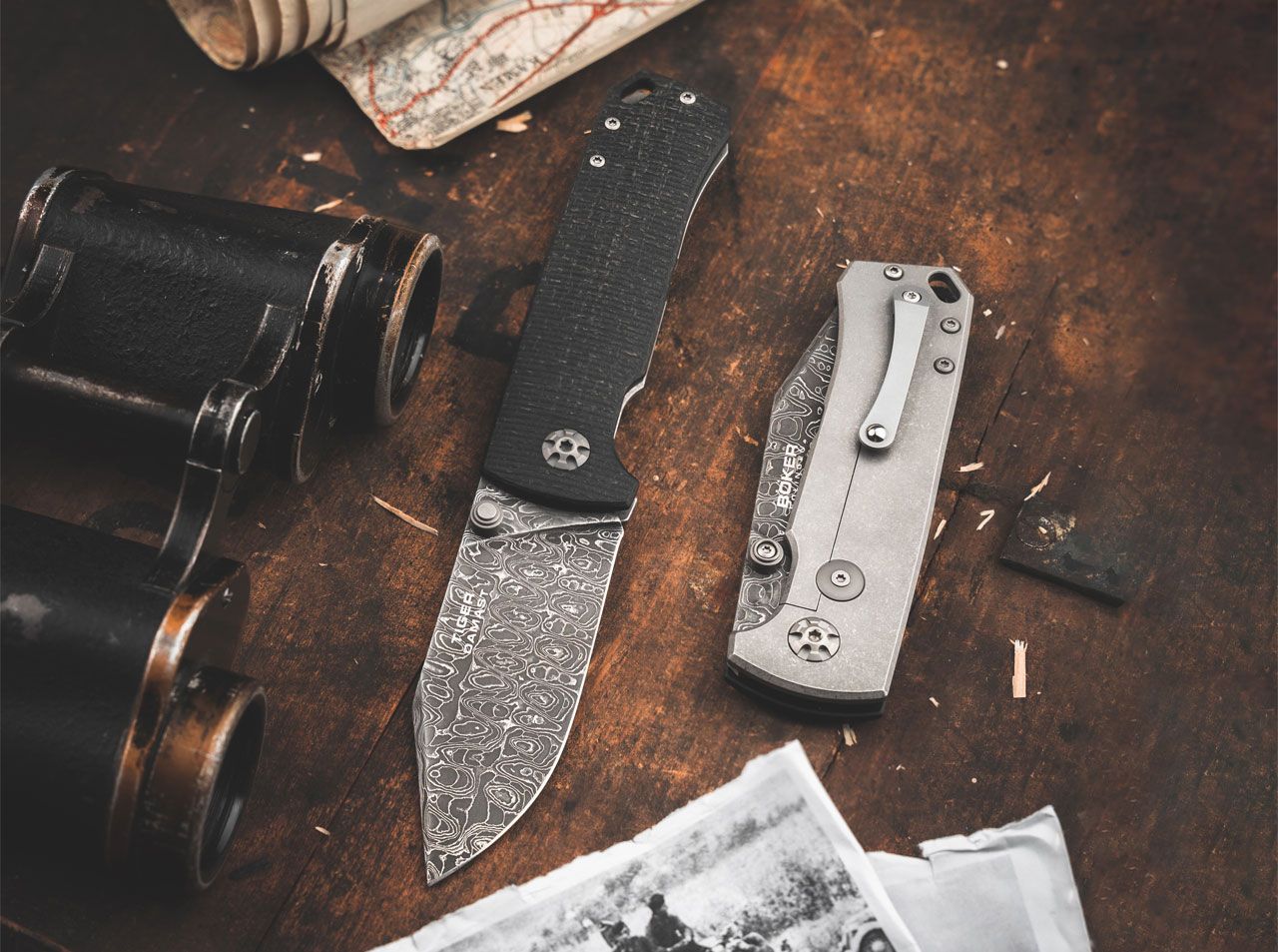 Böker Tiger Damast Taschenmesser Nr. 585 – Bild 7