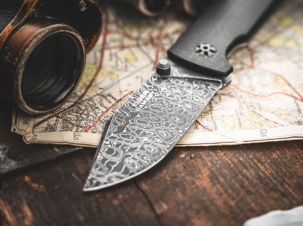 Böker Tiger Damast Taschenmesser Nr. 585 – Bild 8