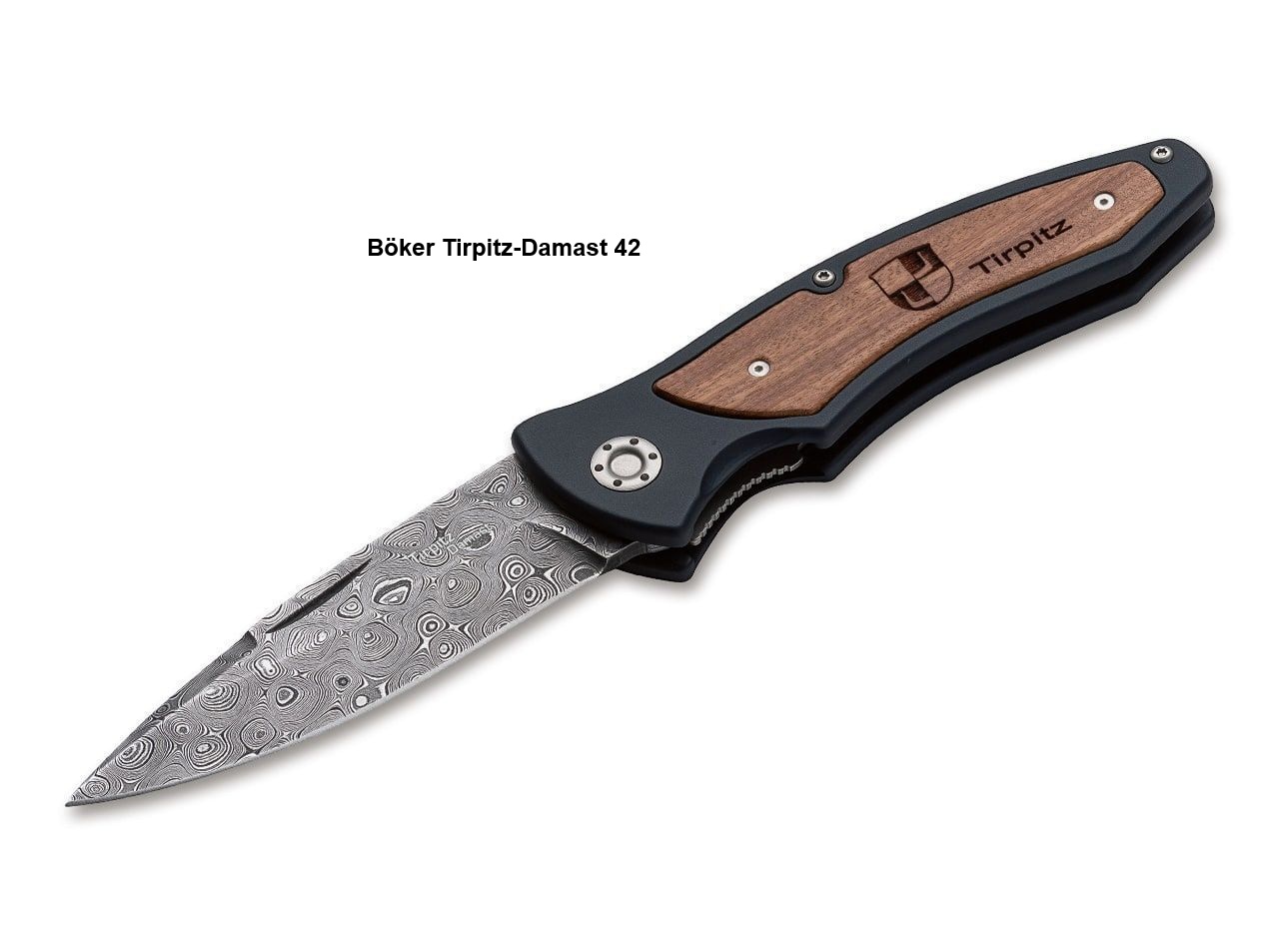 Böker Damast Taschenmesser Tirpitz-Damast 42 Zertifikat Nr. 355,364 oder 4549 – Bild 1