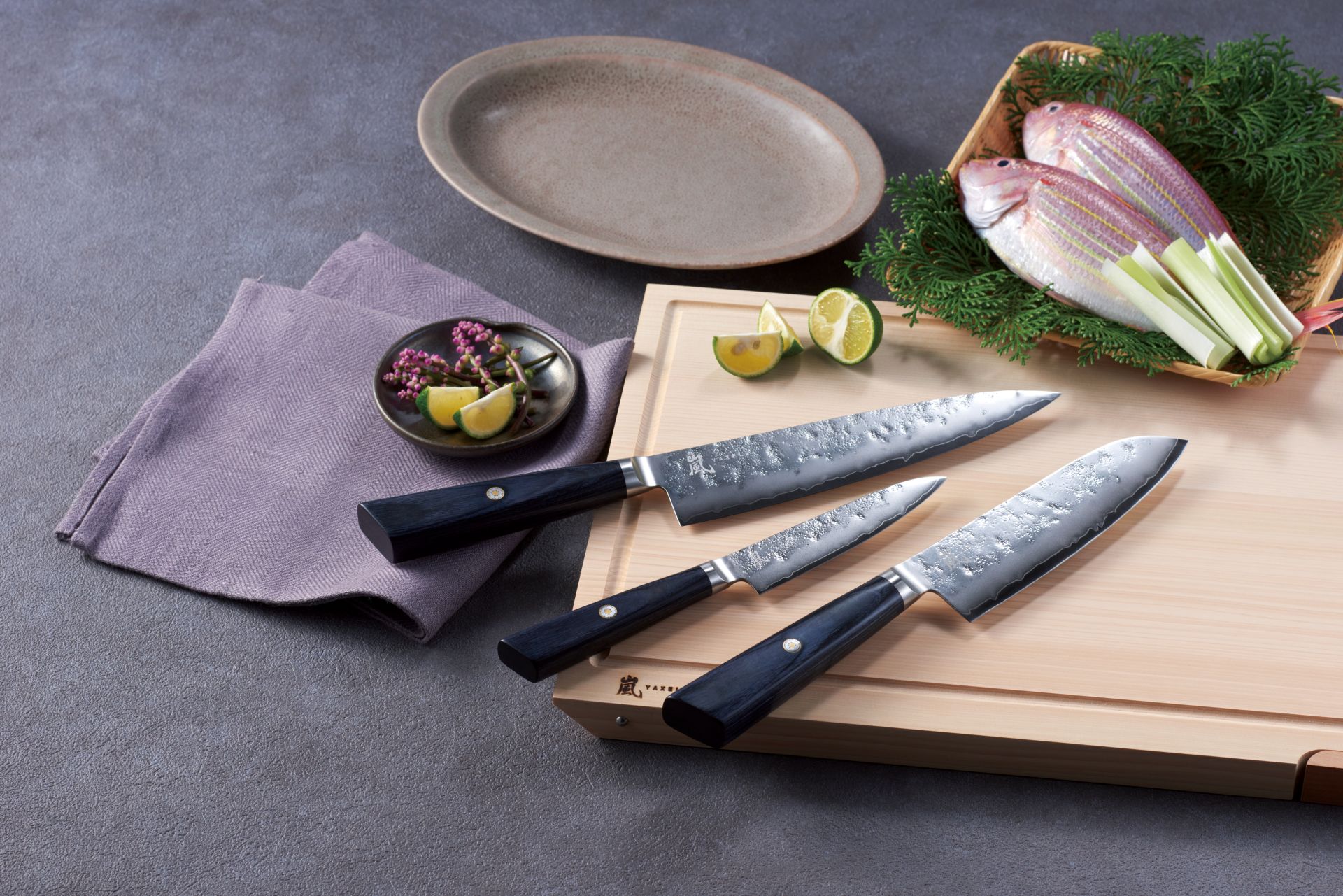 Yaxell Sunago Santoku Messer 16,5 cm HP-Y-37501 Profi Kochmesser – Bild 2