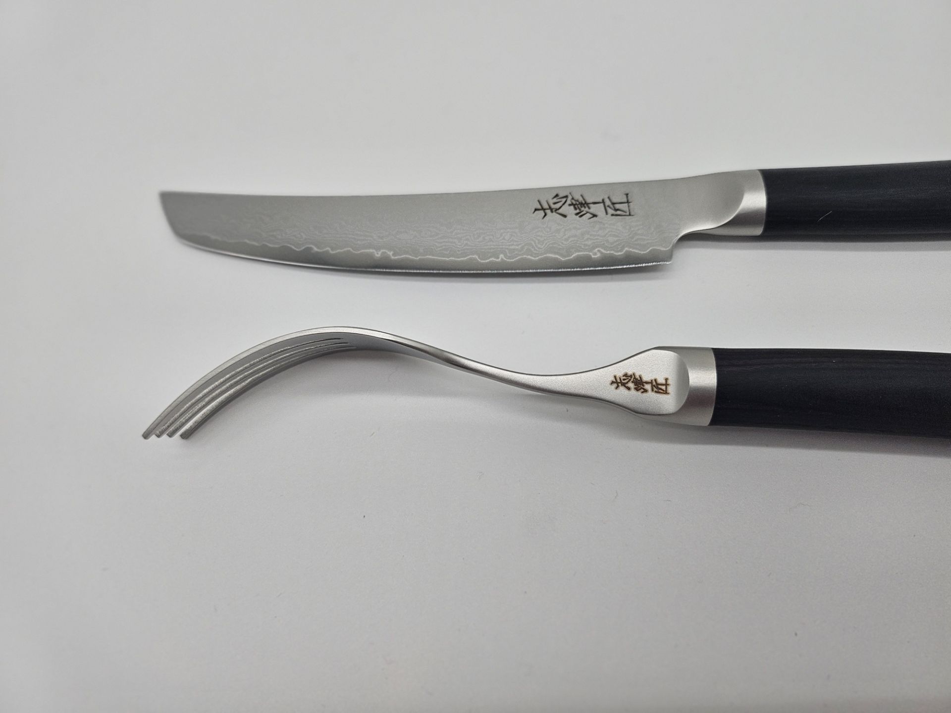 Steakmesserset 2 tlg. Messer und Gabel Shizu Hamono Profi Kochmesser – Bild 7